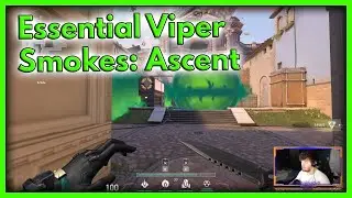 Viper Ascent Smokes and One Way: Valorant