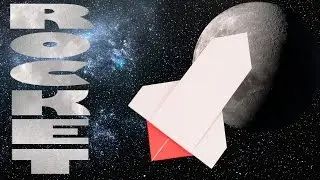 Simple origami Rocket! Easy origami for kids