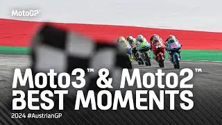 Moto3™ & Moto2™ Best Moments! ⚔️ | 2024 #AustrianGP