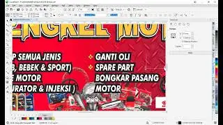 Spanduk bengkel motor