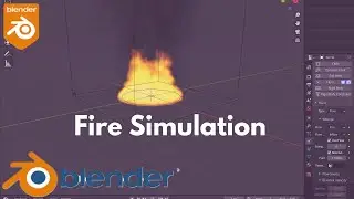 How to Create Fire Simulation in Blender || Hindi/Urdu || Blender Tips