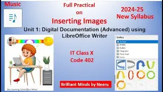 Inserting IMAGES in LibreOffice Writer IT 402 Class 10-2024-2025 Image Insertion IT  Code 402