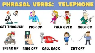 Telephone Phrasal Verbs | Phrasal verbs with meaning and sentence | English practice 
