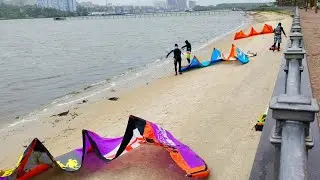 Кайтсерфинг на Левом берегу Дона.