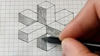 3 D рисунок. Оптическая иллюзия. #3d #рисунокдлядетей #amodesenhar