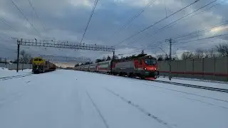 ЭП20-054 с поездом №740 Брянск-Москва | Толстопальцево