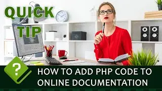 How to add PHP code to online documentation using the HelpNDoc help authoring software