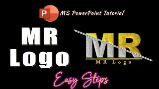 MR Logo - Create a logo in MS PowerPoint - Microsoft Office Tutorial - Free Logo Maker