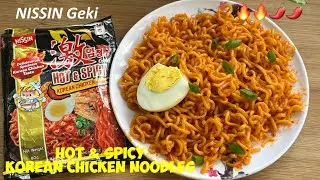 Nissin Geki Hot & Spicy Korean Chicken Noodles | Nissin Geki Korean Noodles | Nissin Geki
