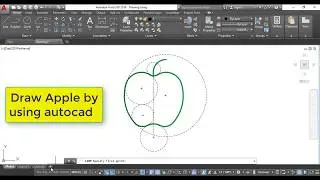 Draw apple by autocad