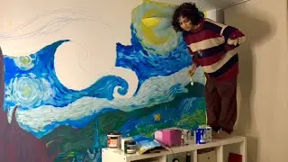 I Painted the Starry Night On My Bedroom Wall