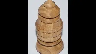 Колпак для курения из дерева в форме шахматной фигуры