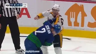 Tanner Jeannot vs Luke Schenn Nov 5, 2021