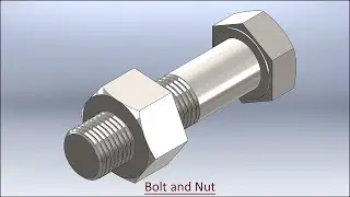Bolt and Nut with audio narration || SolidWorks Tutorial