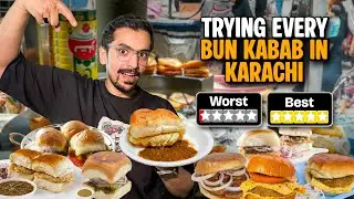 Trying Every Bun Kabab In Karachi - Worst To Best Rated