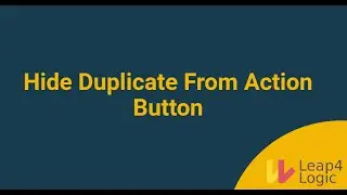 Hide Duplicate From Action Button