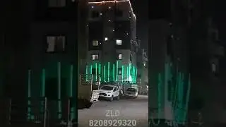 Tip Tip Barsa Pani On Building Pixel LED 