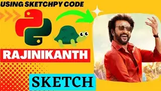 Rajinikanth Using Python Sketchpy Code | Python Programming Hub