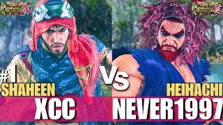 T8 - XCC (#1 Ranked Shaheen) vs NEVER1997 (Heihachi) | Tekken 8 High Level Gameplay