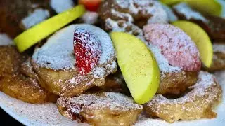عندك ملعقتين دقيق وتفاحتين تعالي اعملي احلي فطيرة تفاح بالقرفه 🍩