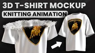 T-Shirt Mockup Forming from Threads in 3D (No Complex Software)