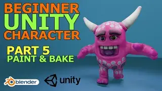 Blender Tutorial - Beginner Unity Character - Part 5 of 9: Texture Painting & Baking