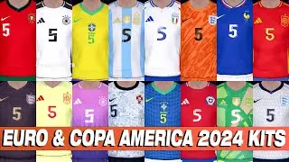 PES 2017 NEW EURO 2024 & COPA AMERICA 2024 KITS UPDATE