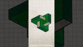How to Draw 3D Geometric and Illusion Easy Drawing on Graph Paper 