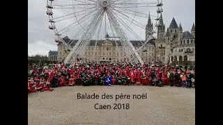 Balade des pères noël Caen 2018