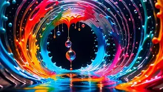 Into The Dream - Mesmerizing Ultra HD 4K Liquid Vibrant Art Screensaver No Sound, Copyright Free