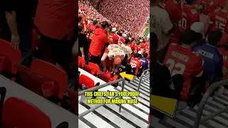 😂 This #Chiefs fan has the most creative way of hyping up their team 👟 #NFL