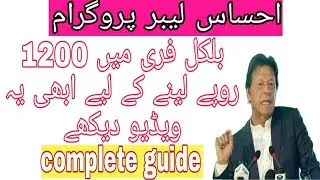 How to Ehsaas lebour program participant|| Waleed Tricks