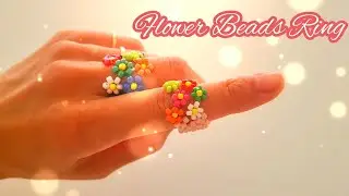 🌷Flower Beads Ring💐 how to make it easy👍
