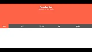 How to create Tab Header using HTML CSS and JavaScript |