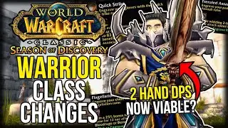 WARRIORS Are Now The UNDERDOG CLASS!? | All NEW Runes | Season of Discovery