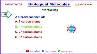Terpenoides #Terpenoides #biologicalmolecules #biologicalmoleculesmcqs #mdcatbiology #biologymcqs