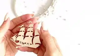 ЧИПБОРД ИЗ КАРТОНА КОРАБЛИК