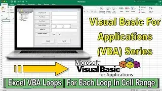 Pro Microsoft Excel VBA Course|Loop Through All Cells in Range|For Each Loop| Excel VBA Loops 8.1.2|
