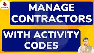 How To Manage Contractors with Activity Codes in Primavera P6 | Track Contractor with Activity Codes