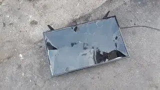 Destroying a Useless TV with Mjolnir and Stormbreaker! (Part 2)