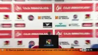 Raül Agné abandona la roda de premsa perquè no el deixen respondre en català. Sub ENGLISH