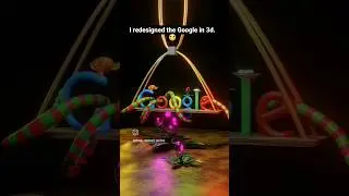 I redesigned the Google logo in blender 3d. 