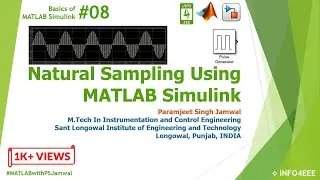 Natural Sampling Using Pulse Generator in MATLAB Simulink #08
