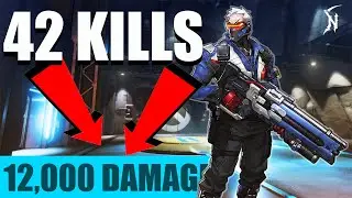 42 KILLS - SOLDIER 76 - 12,000+ DAMAGE  -  OVERWATCH 2 - HIGH KILL FULL RELEASE GAMEPLAY