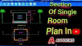 Section Of Single Room Plan In Autocad||Full Concept || In Nepali