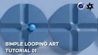 Simple looping art tutorial 01 (c4d, octane render)