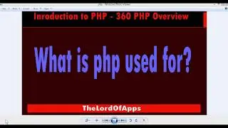 intro to php   360 php overview