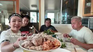 MÓN GỎI CUỐN CỦA MẤY ÔNG THẦN NHÀ HANG CALI LÀM.