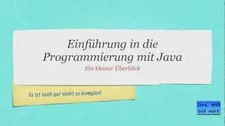 #00 Java Tutorial: Einführung in die Programmierung mit Java