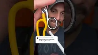 use snips to straighten the wires when terminating CAT6 